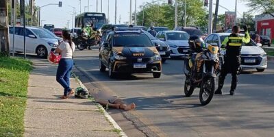 Motociclista fica ferido após colisão com ônibus na Av. Daniel de La Touche, em São Luís