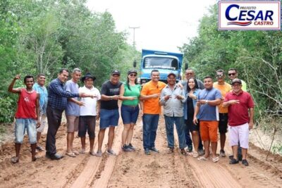Comunidade Quilombola Estiva dos Cotó recebe prefeito Cesar Castro com emoção e festa pela construção da estrada de acesso a Cachoeira Grande