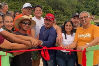 Prefeito Dr. Amilcar Inaugura “Escadaria de Acesso à Lagoa Bonita, a nova atração turística em Barreirinhas