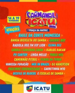 Prefeito Walace Azevedo, anuncia a programação do carnaval Icatuense!