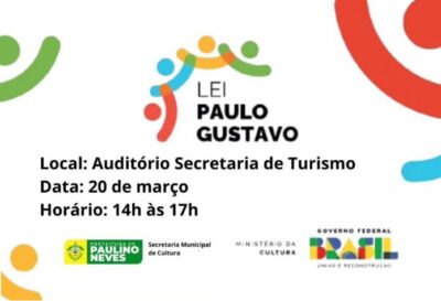 Prefeitura de Paulino Neves, através da Semuc convida todos os artistas e fazedores de Cultura para reunião