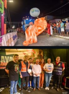 Prefeito Dr. Julinho prestigia segundo dia de Carnaval no Circuito Alesandra Santos, em Ribamar