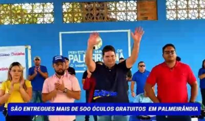 Projeto Um Novo Olhar em parceria com a prefeitura de Palmeirândia do Prefeito Adilson atendeu mais de 500 óculos