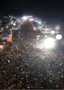 Leo Santana comemora público na Litorânea apesar da greve de ônibus em SLZ