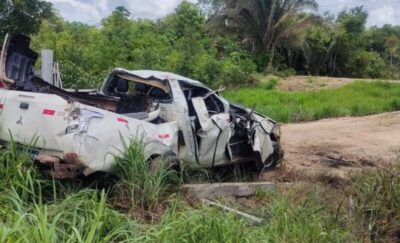 Capotamento na BR-316 deixa dois mortos no MA