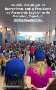 Iracema Vale reúne apoiadores em Barreirinhas após agenda de entregas e confraternização de órgãos