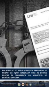Primeira Cruz: 2º BPTur localiza e prende foragido da Justiça