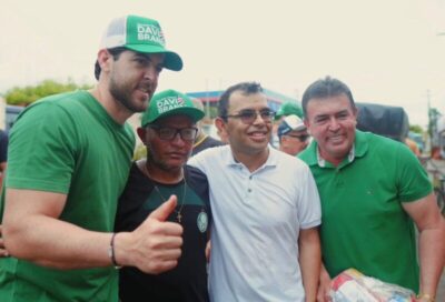 Solidariedade que alimenta: Davi Brandão leva carinho e alimento às famílias de Pio XII ao lado do líder político Hilquias Tubarão