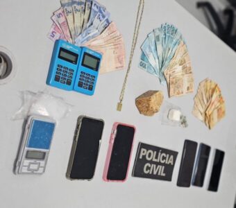 HOMEM É PRESO EM FLAGRANTE POR TRÁFICO DE DROGAS EM AXIXÁ