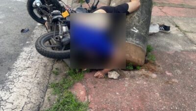 Motociclista morre após se chocar contra poste na Avenida São Luís Rei de França