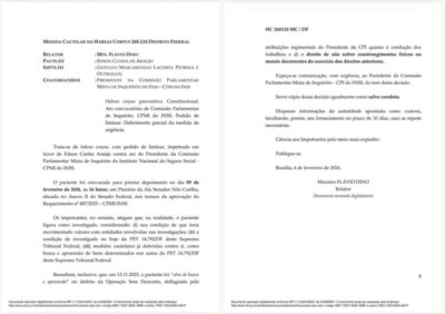 Edson Araújo vai ao STF para não ser ouvido na CPMI do INSS, mas Flávio Dino mantém depoimento do deputado estadual do MA