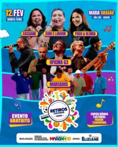 Retiros Culturais celebram 18 anos de lei com grande evento gospel na Praça Maria Aragão com apoio da senadora Eliziane Gama