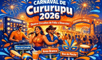 Carnaval de Cururupu 2026 começa neste sábado (14) com quatro circuitos e programação até terça-feira (17)