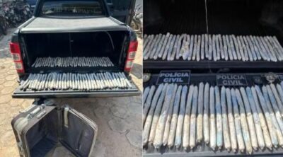 Mala com 78 bananas de dinamite é encontrada por trabalhadores no interior do MA