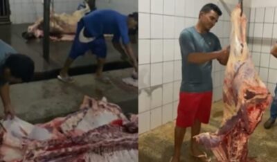 Imagens expõem carnes ao chão em matadouro de Nova Iorque, no MA