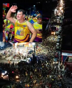 Milhares de pessoas participam do bloco Vem Pra Cá, o maior arrastão da história de Mirinzal