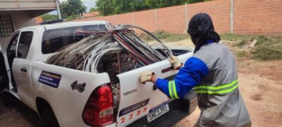 Sucateiro é preso com 800 kg de fios em Timon