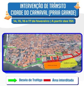Carnaval muda tráfego na Litorânea e Beira-Mar de sábado até a Quarta-feira de Cinzas