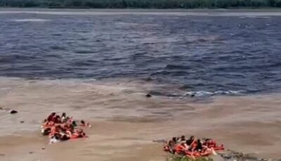 HÁ DESAPARECIDOS: Barco afunda e deixa 2 mortos no Encontro das Águas