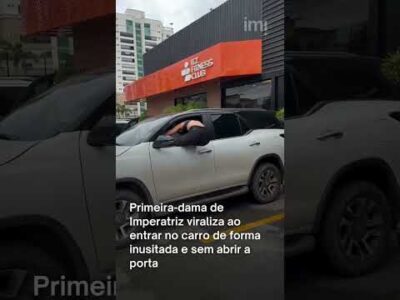 Primeira-dama de Imperatriz viraliza ao entrar no carro dando uma cambalhota e sem abrir a porta… Assistam ao vídeo!!!