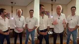 Caiado oficializa sua entrada no PSD em evento com a presença de Ratinho Jr. e Eduardo Leite