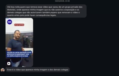 Grupo de Mototaxistas de Barreirinhas denunciam matéria do Imaranhão à Meta para esconder reunião com vereador