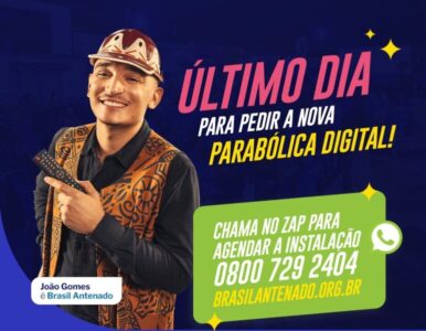 Último dia: famílias do CadÚnico podem pedir parabólica digital gratuita do programa Brasil Antenado