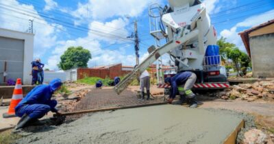 Prefeitura de Timon avança na recuperação da galeria no cruzamento da Rua 20, no Parque Piauí