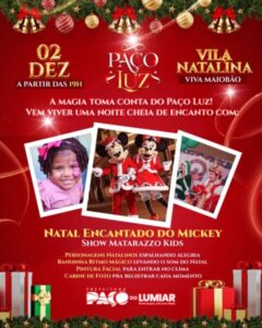 Fred Campos vai levar o show Natal Encantado do Mickey para o Viva Maiobão