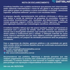 DataIlha denuncia golpe usando o nome do instituto
