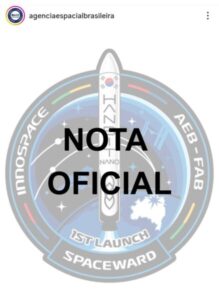 Em nota oficial, FAB confirma anomalia e queda do foguete HANBIT-Nano segundos após lançamento