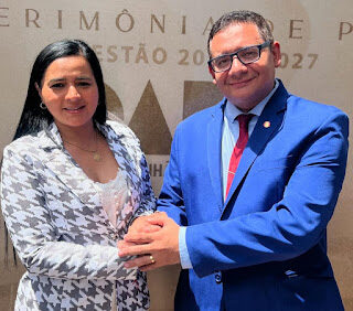 Presidente Natália Duda recepciona na Câmara Municipal diretores da Subseção da OAB Bacabal