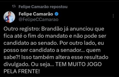 Camarão sinaliza possível candidatura ao Senado: “quem sabe?”
