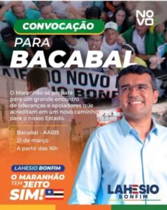 Lahesio Bonfim vai a Brasília articular apoio à sua pré-candidatura a governador