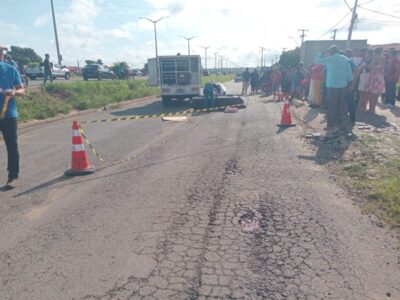 Ciclista morre após ser atropelado por caminhão na BR-226, em Timon; motorista fugiu do local