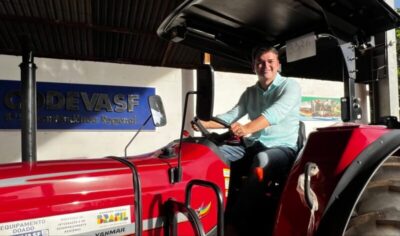 Deputado Rubens Jr garante mais um trator para fortalecer agricultura familiar em Matões
