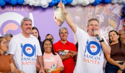 Secretário Jaconias e prefeito Rafael Brito lideram ação da Prefeitura de Timon na entrega de cestas e peixes durante a “Páscoa Santa”