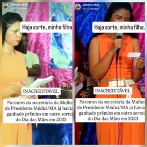 Parentes de secretária já haviam sido premiados em sorteios anteriores em Presidente Médici