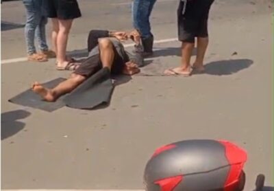 Mais um acidente na fim da manhã deste sábado na Estrada do Araçagi em frente o Alphaville em São José de Ribamar, entre um carro de passeio modelo ônix e uma moto