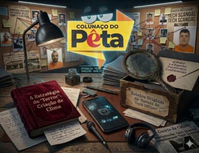 A estratégia do ‘terror’ ou de criação de clima, “o poder e o espelho”, o roteiro original da ‘novela do Tech Office’ e o celular do assassino