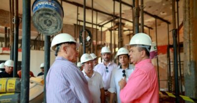 Brandão vistoria obra de revitalização do antigo Palácio do Comércio e avança com intervenções por todo o Centro Histórico