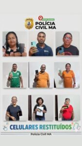 POLÍCIA CIVIL RECUPERA E RESTITUI 10 CELULARES EM PINHEIRO