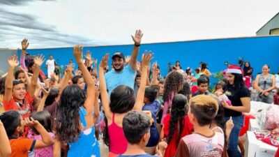 Vereador Renan Bilio promove festa e leva alegria a centenas de crianças no povoado Belém
