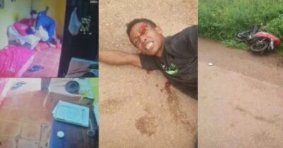 Homem com faca invade residência, agride casal e sofre acidente durante fuga em Pinheiro