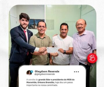 Gleydson Resende se filia ao MDB a convite de Orleans Brandão e mira eleições de 2026