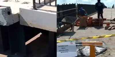 DNIT detecta falhas em obra recente e bloqueia passarelas da ponte do Rio Mearim