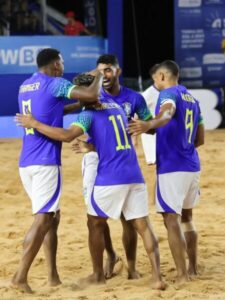 Seleção Brasileira vai à final da Copa das Nações de Beach Soccer após vitória sobre os EUA