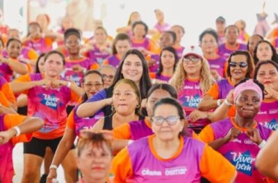 Clara Gomes participa de homenagem às mulheres na recém-inaugurada Praça do Sol