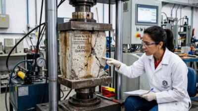 Pouca gente imagina o que acontece ao misturar óleo queimado com cimento