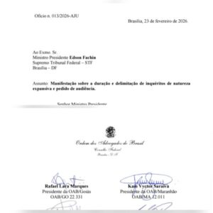 Com apoio de Kaio Saraiva, OAB pede fim do inquérito das fake news no STF